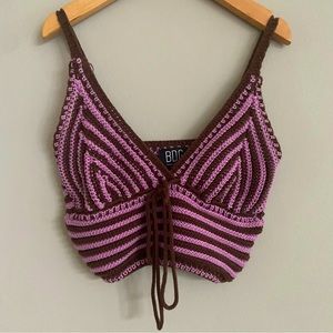 BDG URBAN OUTFITTERS crochet halter top - XS